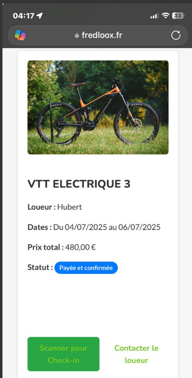 Scanner le QR Code pour le check-in
